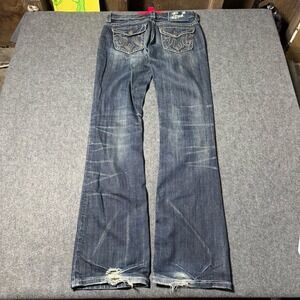 VTG Y2K Mek Denim Dublin Bootcut Womens Size 26x34 (28x32) Grunge Emo